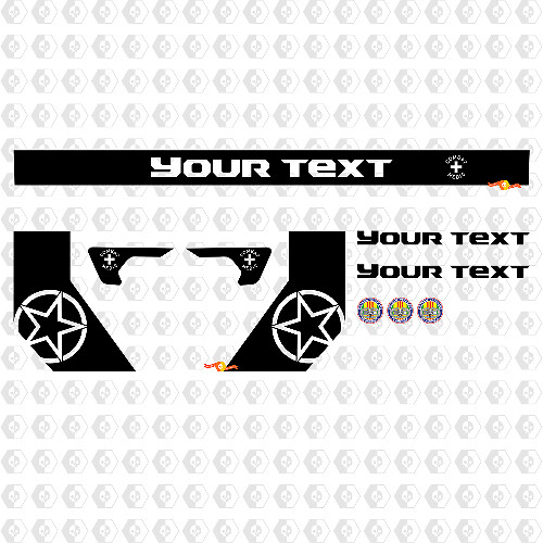 Combat Medic Kit Custom Style Vinyl Graphics Decals for Jeep Gladiator