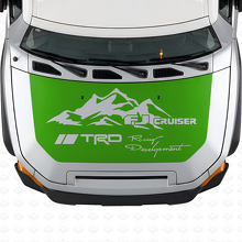 TRD Style Mountain Hood Vinyl Decal Sticker for Toyota FJ Cruiser_3