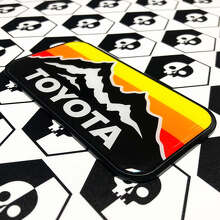 New Toyota Mountains Vintage Colors Badge Emblem Domed Sticker Decal with High Impact Polystyrene 2