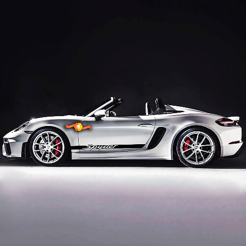  Porsche Spyder Side Stripes Kit Decal Sticker 