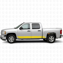 Topographic Contour Door & Rocker Panel Vinyl Stripes for Chevrolet Silverado 1500 GMT900 2007-2013_3