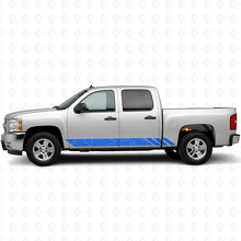 Topographic Contour Door & Rocker Panel Vinyl Stripes for Chevrolet Silverado 1500 GMT900 2007-2013_5