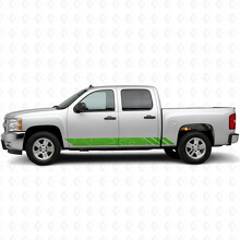 Topographic Contour Door & Rocker Panel Vinyl Stripes for Chevrolet Silverado 1500 GMT900 2007-2013_6