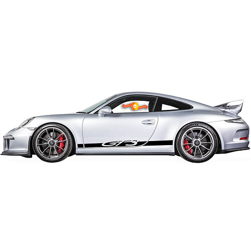  Kit of Porsche 911 GT3 Side Stripes Decal Sticker 