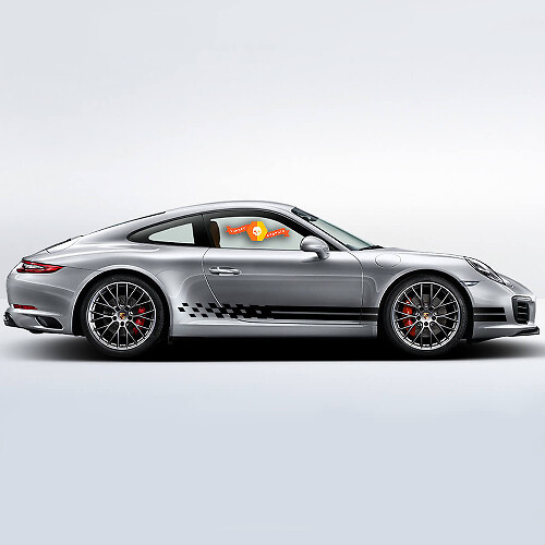 Porsche Kit Stickers Porsche 911 991 Carrera S Endurance Racing Edition Side Stripes Kit Decal Sticker 