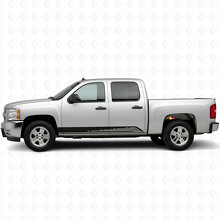 Parallel Contour Door & Rocker Panel Vinyl Stripes for Chevrolet Silverado 1500 GMT900 2007-2013_2
