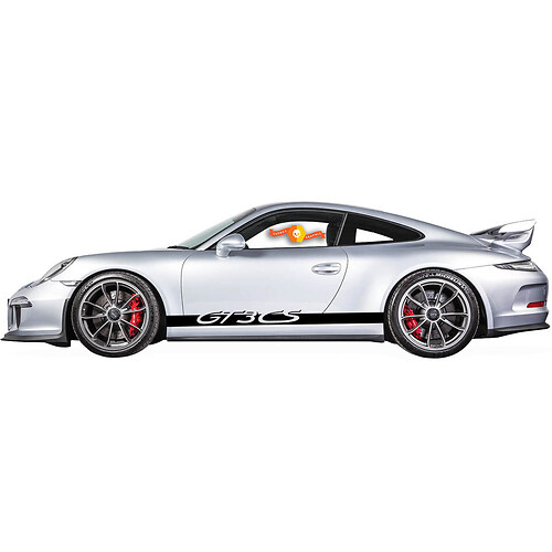 GT3 CS Logo Stripes Side Vinyl Decal Sticker for Porsche 911