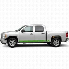 Topographic Band Door & Rocker Panel Vinyl Stripes for Chevrolet Silverado 1500 GMT900 2007-2013_6