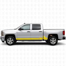 Mountain Range Door & Rocker Panel Vinyl Stripes for Chevrolet Silverado 1500 K2XX 2014-2019_3