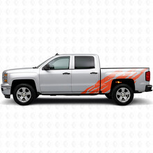 Jagged Bedside Vinyl Stripes for Chevrolet Silverado 1500 K2XX 2014-2019_4