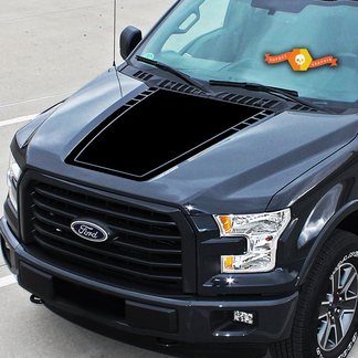 For Ford F-150 Center Hood Graphics Vinyl Decals Truck Stickers 2015 - 2020 