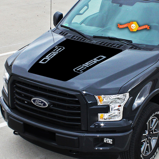 Fit to Ford F-150 Center Hood Graphics Vinyl Decals Truck Stickers 2015 - 2020 