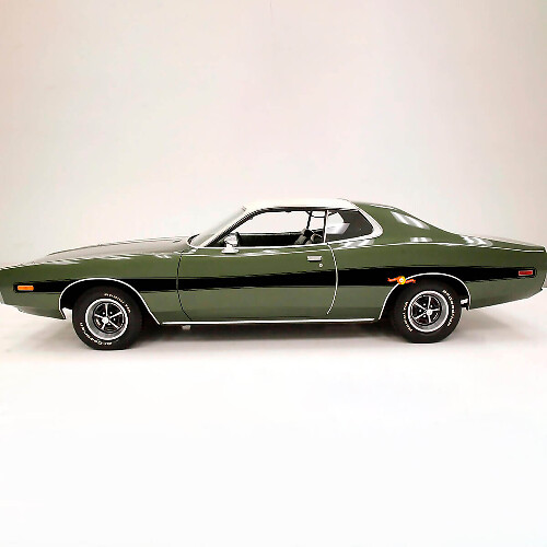 Retro Style Outline Side Stripes Vinyl Decals Kit for Dodge Charger 1973