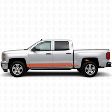 Layered Lightning Door & Rocker Panel Vinyl Stripes for Chevrolet Silverado 1500 K2XX 2014-2019_4