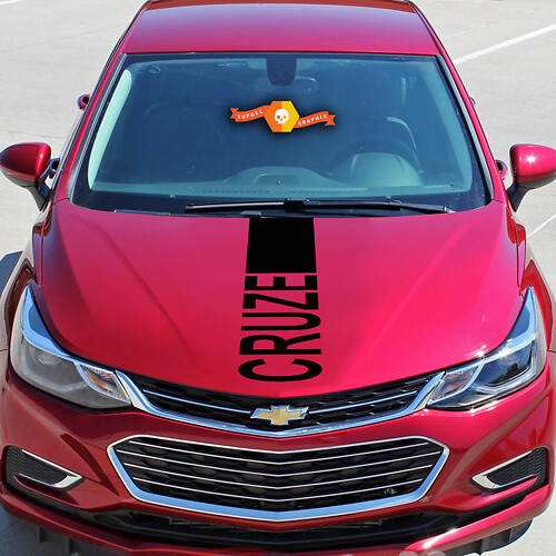 Hood Graphic Cruze lettering kit  Chevrolet Chevy Cruze - Rally Racing Stripe Sticker Decal vinyl