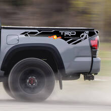 Pair of TRD Mandalorian Edition bed side Vinyl Decals graphics sticker kit for Toyota Tacoma all years 2