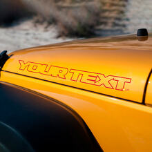 Custom Hood Outline Text Vinyl Decal Pair for Jeep Wrangler_3