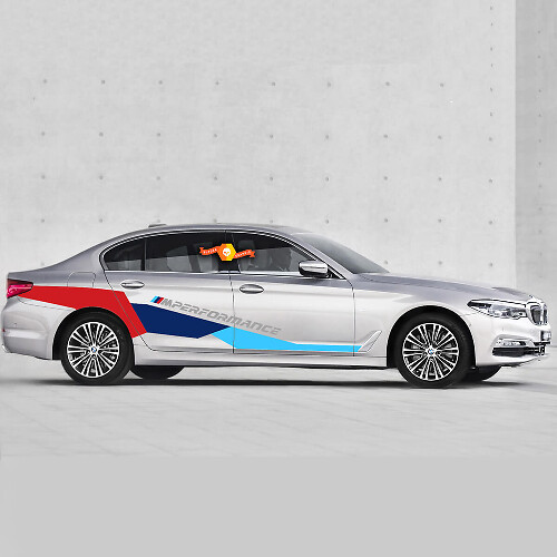 BMW M Power M Performance Huge Side New vinyl decals stickers for BMW 5 series G30 M5 F90 1
