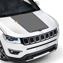 Vinyl Hood Decal Sticker Graphic Stripe for Jeep Compass Latitude Trailhawk 2