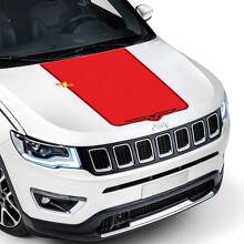 Custom Hawk Style Hood Vinuyl Decal for Jeep Compass Trailhawk 2017-2020 _3