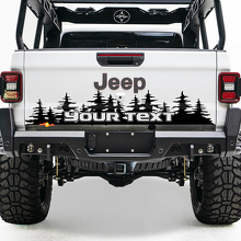 Pine Trees Bed Tailgate Vinyl Sticker Decal for Jeep Wrangler JL JLU JLS JTS Gladiator Rubicon 3