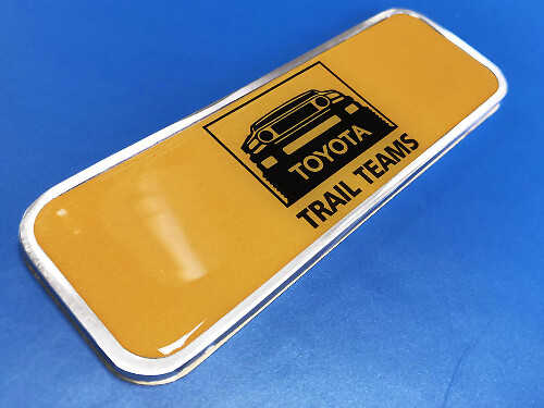 TRD Trail Teams FJ Cruiser Metal Aluminum Badge Bed Side Emblem Aluminium