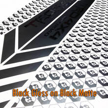 TRD 4x4 OFF ROAD Black Matte and Black Gloss Side Vinyl Stickers Decal fit to Tacoma 2013 - 2020 or Tundra 2013 - 2020 3