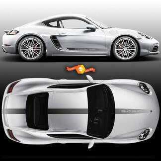 Gradient Color Porsche Carrera Cayman Boxster Faded Racing Stripes  Porsche For Carrera Or Any Porsche