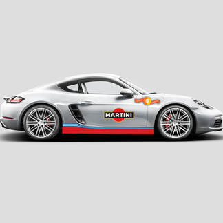Porsche Cayman Boxster Martini Side stripes Or Any Porsche Full Kit 