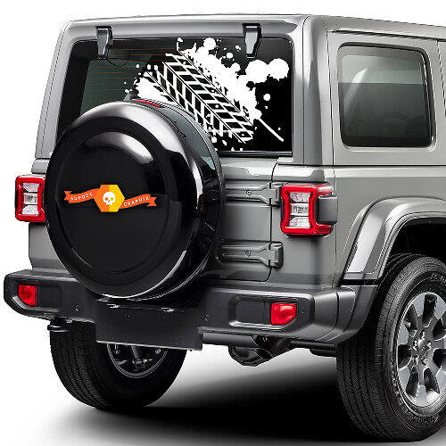 Mud Tire Tracks Rear Window For Toyota Gmc Nissan Dodge