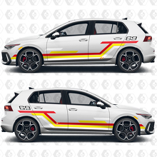 Custom Racing Graphics Vinyl Decals Stickers for VW Volkswagen Golf 3