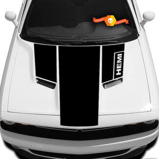 Dodge Challenger HEMI Hood T Decal Sticker graphics fits to models 09 - 14