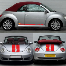 Dune Style Hood Trunk & Side Stripes Vinyl Decal Kit for Volkswagen Beetle _2