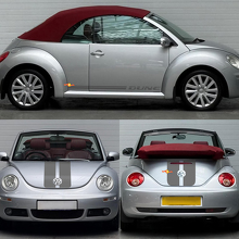 Dune Style Hood Trunk & Side Stripes Vinyl Decal Kit for Volkswagen Beetle _3