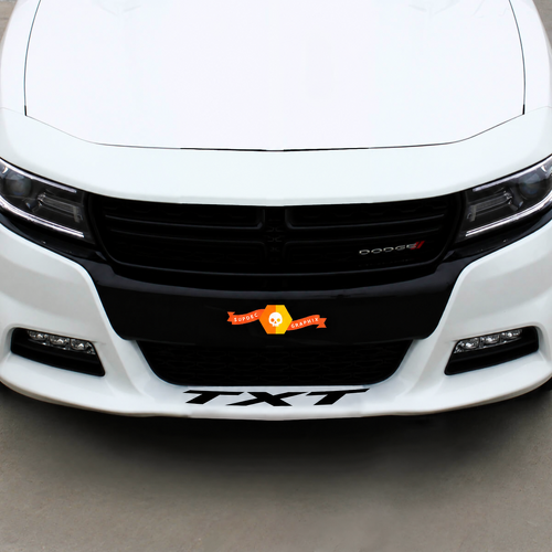 TXT Front Spoiler Lettering Universal Vinyl Decal Sticker for Dodge Charger