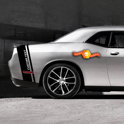Tail Band Decal Sticker graphics 4 for Dodge Challenger