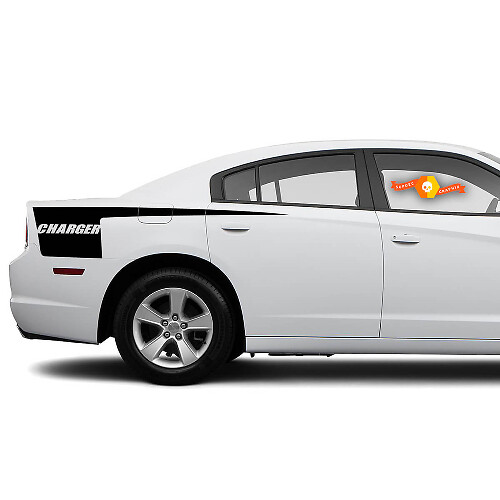 Side Hatchet Stripe Decal Sticker graphics for Dodge Charger