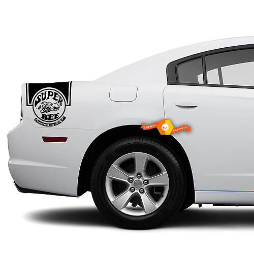 Super Bee Rear Side Band Vinyl Decal Kit for Dodge Charger 2011-2014
