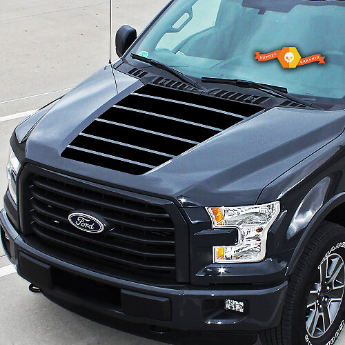 Center Hood Graphics Stripes Vinyl Decals Truck Stickers for Ford F-150 2015-2020