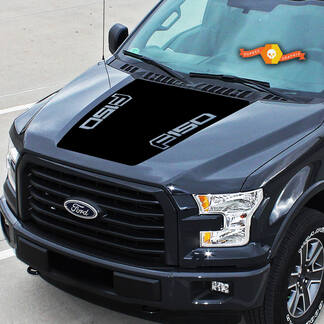 Fits Ford F-150 Logo Center Hood Graphics Stripes Vinyl Decals Truck Stickers 15-20