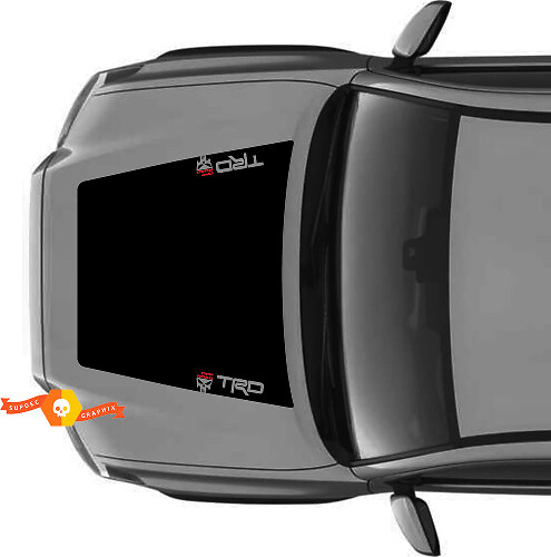 TRD Off Road Style Punisher No-Scoop Hood Decal for Toyota Tacoma 2016-2020