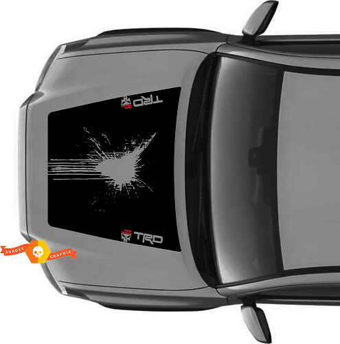 TRD Off Road Style Punisher Splatter Hood Vinyl Decal for Toyota Tacoma 