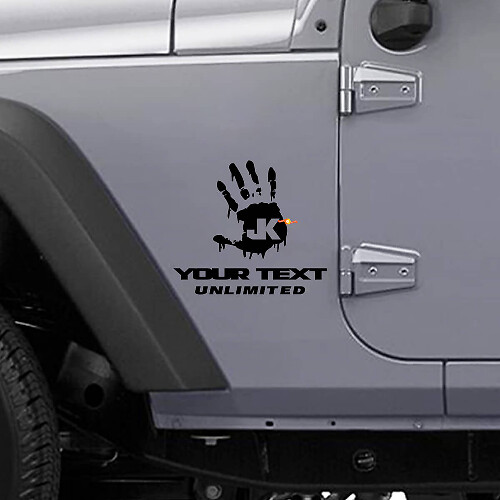 Custom Zombie Hand Side Vinyl Decal Set for Jeep Wrangler