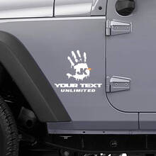 Custom Zombie Hand Side Vinyl Decal Set for Jeep Wrangler_2