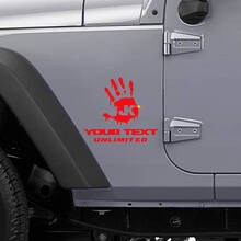 Custom Zombie Hand Side Vinyl Decal Set for Jeep Wrangler_3