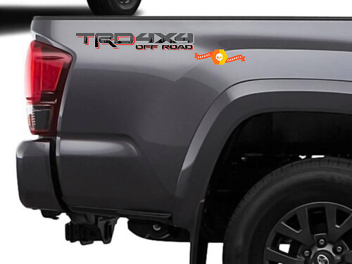 TRD 4x4 Off Road Sequoia Forest Bedside Vinyl Decal Sticker for Toyota Tundra_1