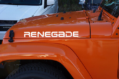 Renegade Vinyl Sticker Decals for Jeep Wrangler Rubicon YK JK XJ