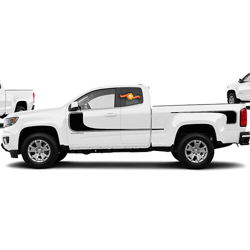 Hockey Stripe Vinyl Sticker Decal Graphic 2015-2016 Chevy Colorado Extended