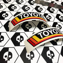 Pair TRD YOTA Vintage Sunset Retro Old Style Vinyl Stickers Decal fit to Toyota 4Runner Tacoma FJ Cruiser 2