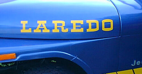 Laredo Hood Vinyl Decal Kit for Jeep Wrangler Rubicon